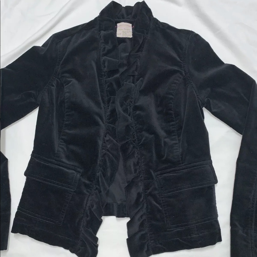 Free People velvet blazer